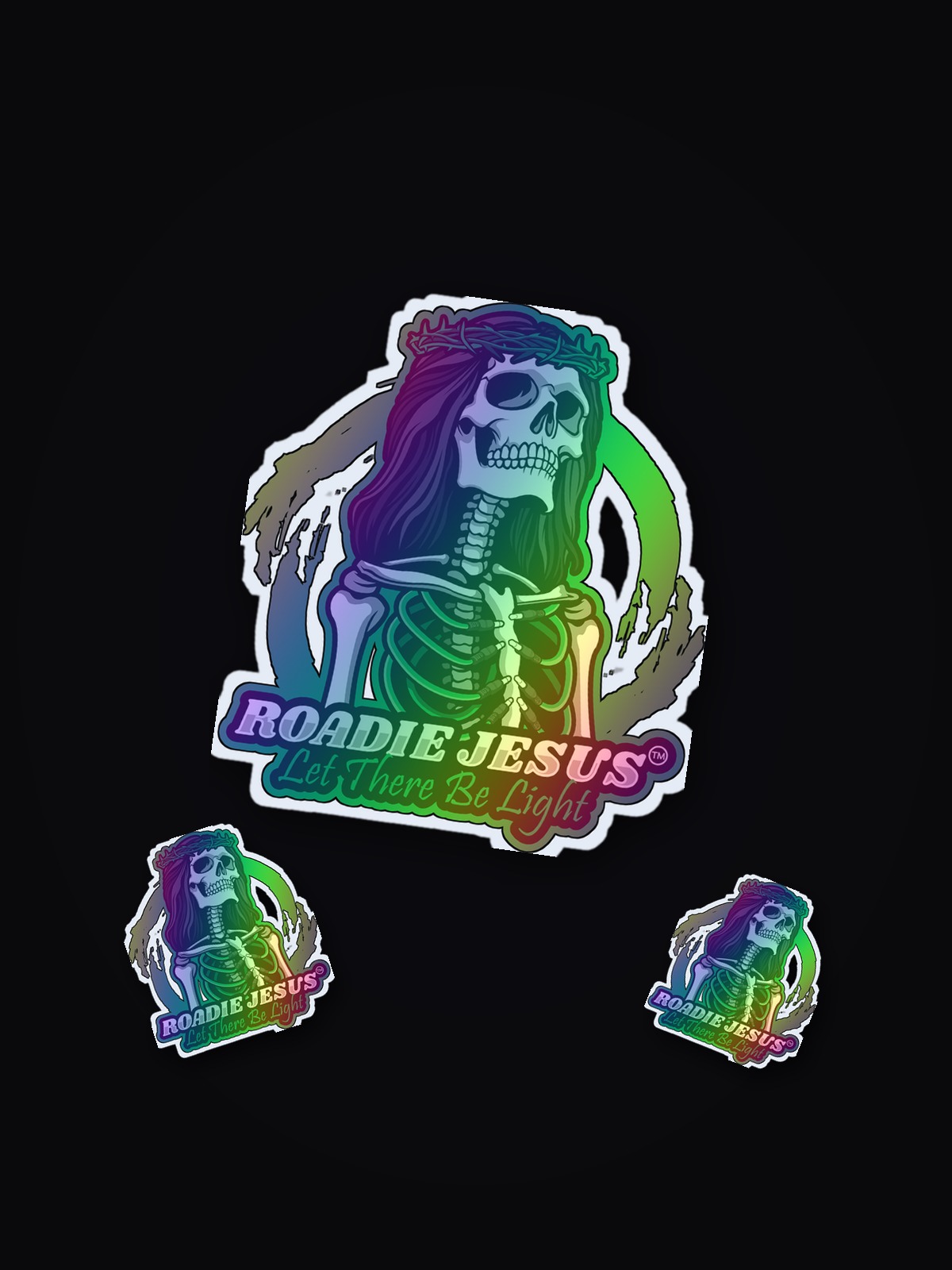 Holo die-cut sticker